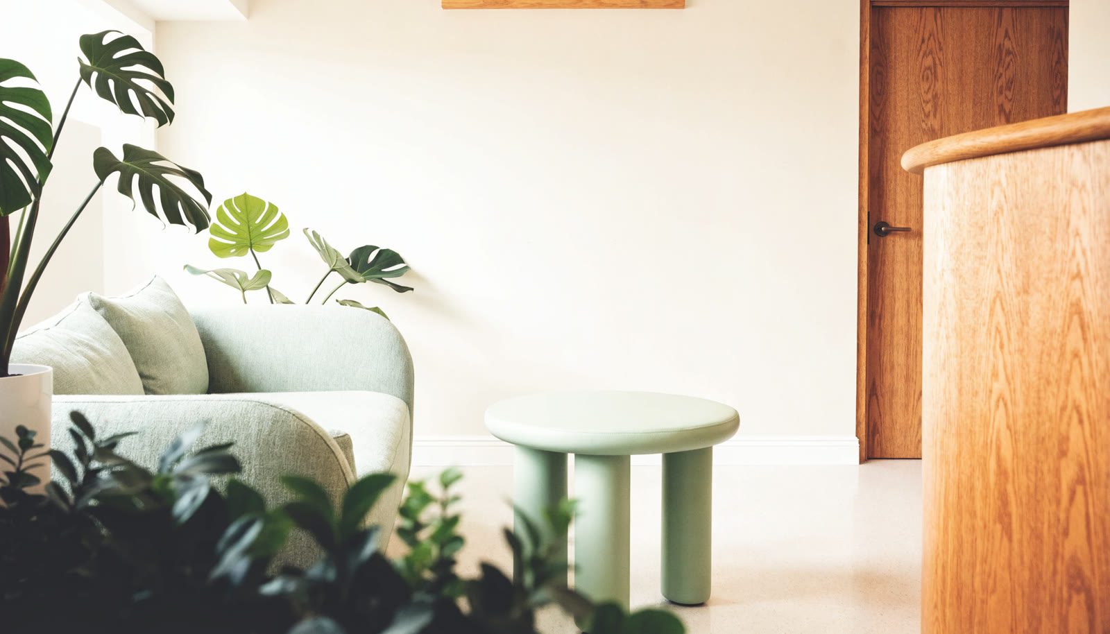 A warm, welcoming dental practice reception and waiting area